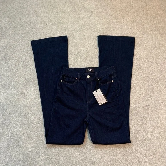 New PAIGE Iconic Flare Jean 28 - Picture 6 of 9